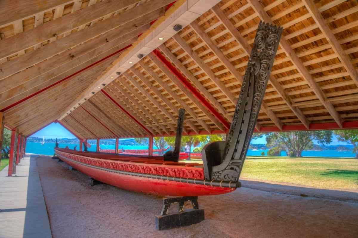 New Zealand Maori canoe
