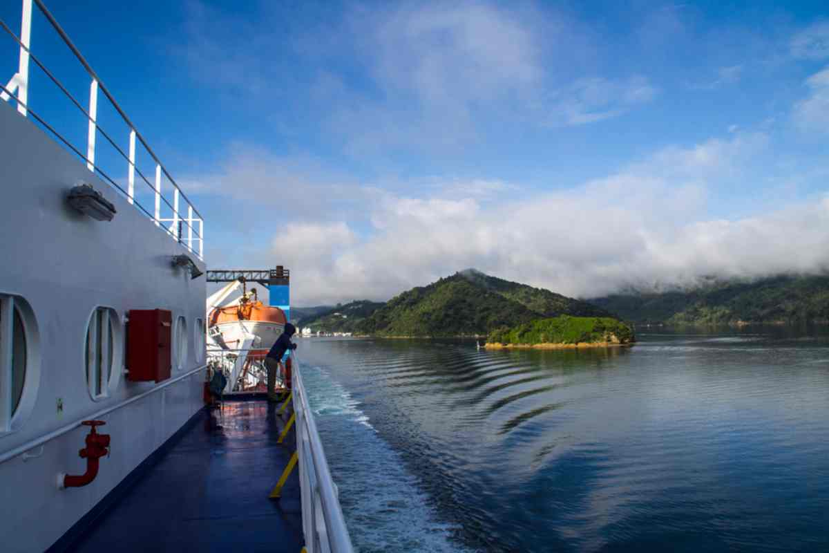 NZ Interislander Ferry views from the deck