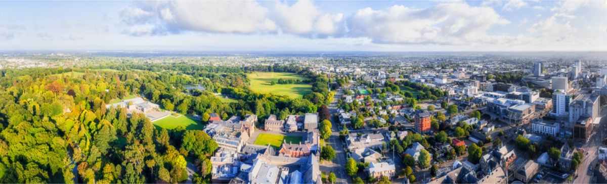 Panoramic views of Christchurch, NZ
